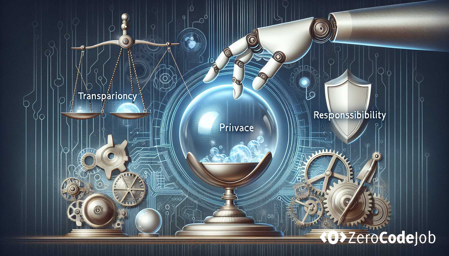 Etica nell'IA: trasparenza, privacy, responsabilità e lavoro
